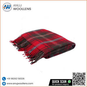 Couverture de luxe en laine d'érable foncé douce Jeté en cachemire tissé à la main de haute qualité style mexicain de fabricant indien - Product Image 2