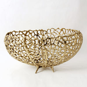 Cast Aluminum <b>Fruit</b> Bowl With Elegant Modern Design Perfect For Displaying <b>Fresh</b> Fruits In Stylish Home Kitchens - Product Image 5