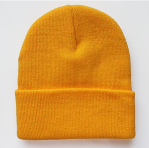 Bonnet unisexe en acrylique 100% tricoté, bonnets personnalisés avec logo brodé, couleur unie, bonnet chaud d'hiver - Product Image 5