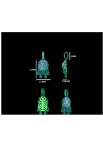 Pendentif unisexe personnalisé en argent 925 avec moissanite taille brillant, plaqué or 14 carats et rhodium, motif dessin animé Minion Hip Hop pour bal de promo - Product Image 2