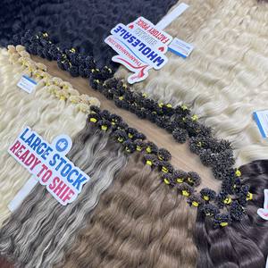 Venta de viernes negro Cabello vietnamita Pre Bond U Tip Extensiones de cabello Doble dibujado Remy Queratina Cabello humano ondulado natural - Product Image 4