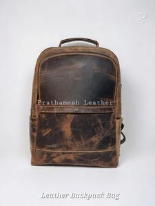 Sac à dos en cuir personnalisé sécurisé spacieux prix de gros classique fabriqué à la main affaires directes en usine remises en gros tendances - Product Image 2