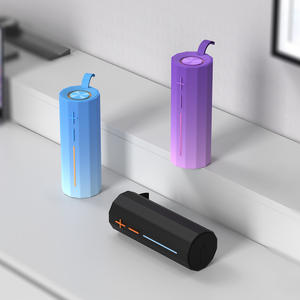 ALTAVOZ BT Model 1130378 Outdoor <b>Waterproof</b> LED RGB <b>Speaker</b> 5W X2 Microphone Battery Powered Parties Black Plastic Cabinet - Product Image 4