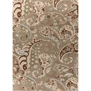 Alfombras de Lana Tejidas a Mano Hacienda Green, Estilo Boho Tra-15057 para el Hogar, Diseño Rectangular Hecho a Mano para Dormitorio, Sala de Estar, Junto a la Cama - Product Image 1