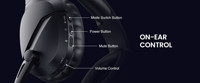 Casque Gamer avec Micro Rotatif 2.4G Bt Casque de Jeu Filaire Casque Sans Fil Moins de 30ms de Latence pour PS4 PC Xbox