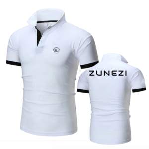 T-shirt de golf 100 % coton pour homme, imprimé numérique, respirant, séchage rapide, léger, style urbain, idéal pour l'été chaud - Product Image 1