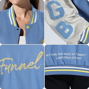 Veste de baseball universitaire personnalisée pour femmes, veste varsity à lettres, manches longues, design de baseball, veste brodée - Product Image 5