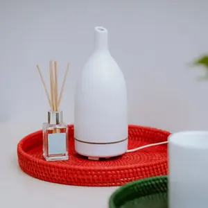 Bandeja de servicio de ratán natural decorativa de fabricación de Vietnam de alta calidad Bandejas de ratán para restaurante de hotel hechas en Vietnam - Product Image 2