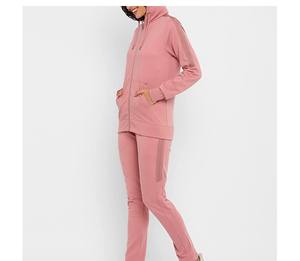 Chándal personalizado de algodón 100% para mujer, chándal OEM con logotipo personalizado de cantidad para mujer de alta calidad para niñas, moda - Product Image 5