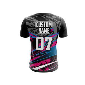 2025 camisetas reversibles de algodón y poliéster transpirables de secado rápido para hombre, camisetas de talla grande con estampado de sublimación - Product Image 4