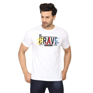 Orienté vers l'exportation de qualité supérieure de marque élégant t-shirt pour hommes conception personnalisée col en O à manches courtes imprimé t-shirt décontracté pour hommes - Product Image 1