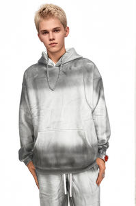 450g Custom Blank Dirty Acid Wash Hoodie High Street Wash Old Super Hoodie Stone Wash Retro Sudaderas con capucha para hombres - Product Image 2