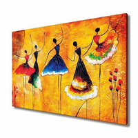 Peinture sur toile suspendue enduite UV Art mural de paysage moderne avec réflexion unique, parfaite pour la décoration de salon, de bureau à domicile