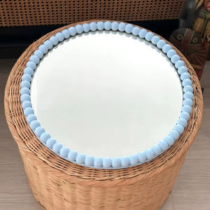 Miroir de salle de bain rotatif en acier inoxydable - Miroir de courtoisie mural extensible et réglable avec cadre métallique - Product Image 5