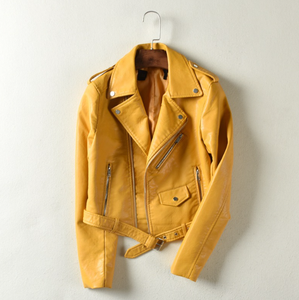 Chaqueta de Motociclista de Moda para Mujer Otoño Invierno, Chaqueta Bomber Tejida Impermeable y Cortavientos con Cremallera Floral - Product Image 4