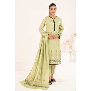 Ensemble de costume jacquard non cousu vert pour femmes, 3 pièces - Product Image 6