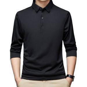 Polo ajustable de manga larga para hombre a un precio razonable con logotipo personalizado Polo cómodo y transpirable de último diseño para hombre - Product Image 2