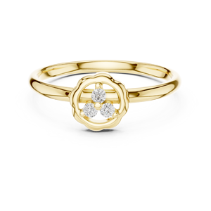 18K Fancy <b>Statement</b> <b>Ring</b> for Ladies Gold Plated - Product Image 5