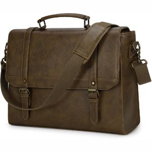 Nuevo 2025 calidad profesional al por mayor hombres Oficina negocios bolso de hombro bolsos de cuero genuino - Product Image 5