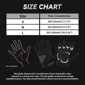 Gants de cyclisme unisexes mi-doigts avec rembourrage en gel, antidérapants, pour VTT, respirants, absorption des chocs, paume antidérapante pour le sport - Product Image 6