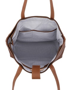 Women's Brown Leather <b>Tote</b> <b>Bag</b> 7 Inch Laptop Single Strap Zipper Closure Genuine <b>Vintage</b> Style Office Carryall - Product Image 5