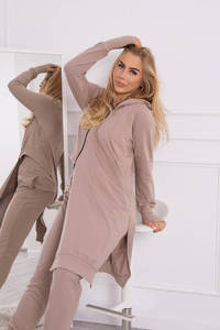 Sudaderas con capucha de gran tamaño para mujer, sudaderas con capucha de lana, Jersey informal de manga larga, algodón, ligero, con capucha, cremallera para Invierno para mujer - Product Image 5