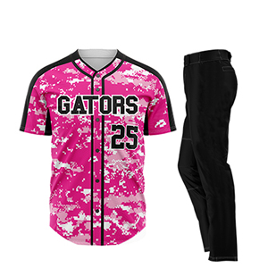 Venta al por mayor personalizado bordado con cuello en V Jersey de béisbol transpirable ropa deportiva uniformes conjunto estilo - Product Image 2