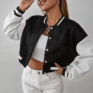 Veste Letterman Crop Top personnalisée, veste Letterman de superbe qualité, design unique, veste Letterman pour femmes - Product Image 6
