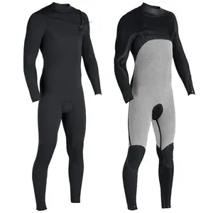 Men's Customized Waterproof One Piece Swimsuit Long Sleeve Trousers Neoprene Wetsuit for Surfing Diving and <b>Snorkeling</b> - Product Image 5