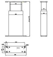 Colonne de levage synchrone à moteur SKYHONE 24V DC pour TABLE de bureau