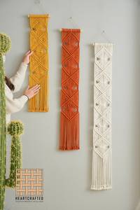 Tenture murale en jute tissée à la main de qualité supérieure, tons terreux pour une décoration naturelle et écologique - Product Image 4
