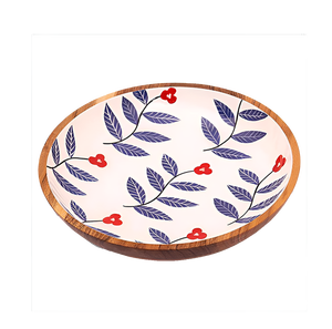 Cuencos para servir de la mejor calidad, cuenco de madera de forma redonda hecho a mano con acabado esmaltado, cuenco de sopa de madera. - Product Image 6