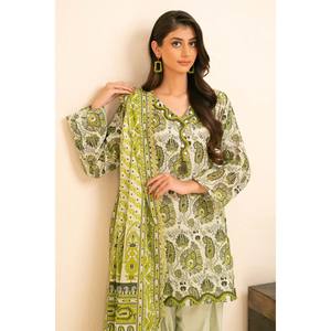 Traje Salwar Kameez de 3 Piezas en Algodón Khaddar Estampado con Dupatta para Festivales, Ropa Étnica, Estilo Pakistaní, Vestido Indio SD-52257 - Product Image 6