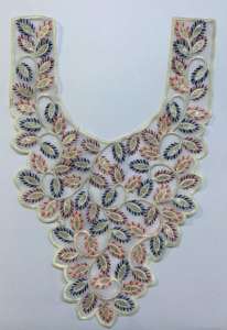 Premium Embroidered Neck <b>Patches</b> for Garment Decoration Customizable Neckline <b>Appliques</b> for Ethnic and Western Wear made 100% - Product Image 5