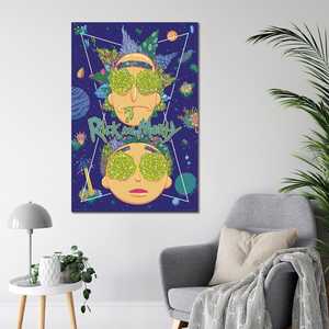 Affiche sur toile de Rick et Morty, art mural « High in the Sky » - Product Image 1