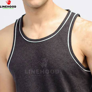 Top tendance débardeur pour hommes taille et couleur personnalisées 100% coton tricoté nouveauté vêtements de Fitness respirant - Product Image 5