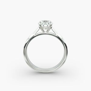 Anillo de Compromiso de Moissanita - Elegantes y Lujosos Anillos de Compromiso de Acero Inoxidable Chapados en Oro de 18K - Product Image 2