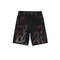 Kivotech Short pour homme respirant et lavable en couleur personnalisable Short en jean personnalisé imprimé pierre 100% coton de qualité supérieure