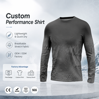 Chemise de pêche avec design GRATUIT, sublimation, maille respirante, manches longues, col polo, protection solaire UPF 50+, séchage rapide, polyester, pour l'extérieur