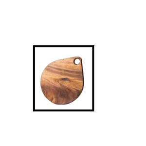 Planche à découper rectangulaire en bois pour légumes et fruits avec poignée Planche à découper en bois uni L'Inde a fabriqué une planche à découper bâillonnée pour la maison - Product Image 4