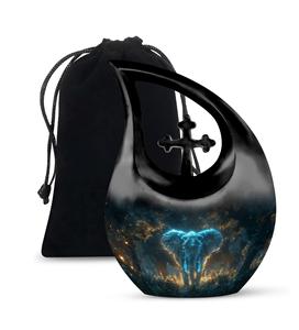 Elefante Metal Urna para Cenizas Mujeres Cremación Urnas para Cenizas Humanas Mini Urnas Adulto Hombre Pequeño para Cenizas Humanas Tamaño Personalizado - Product Image 1