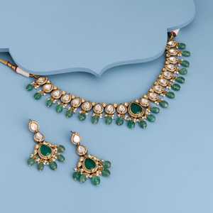 Kundan Necklace 187885 Elegant <b>Wedding</b> <b>Accessory</b> - Product Image 2