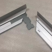 Scie de précision d'usinage CNC personnalisée en masse coupe cadre en aluminium à 45 degrés cadre de plafonnier en aluminium anodisé naturel