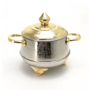 Hot Selling Kitchen Decor Hammered Hot <b>Pots</b> <b>Non</b> <b>Stick</b> Feature Food Warm Feature Casserole Serving Dish Multi-Purpose - Product Image 3