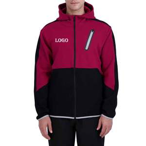 Sudaderas con capucha de color con cremallera completa para hombre, sudaderas con capucha bordadas con logotipo personalizado, fabricante de fábrica, sudadera al por mayor de calidad premium - Product Image 3