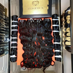Vente en gros 100% naturel indien cheveux crus Machine Double trame 100% indien extension de cheveux humains Bundle de vendeur de confiance - Product Image 1