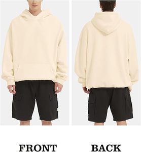Sudaderas Casuales de Invierno para Hombre, Color Sólido, 100% Algodón, Corte Regular, Ecológicas, de Secado Rápido, Transpirables y a la Moda - Product Image 2