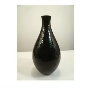 Produit de luxe Vase à fleurs pour la décoration de la maison Prix attractif Fer Métal Noir Nickel Vase à fleurs pour la maison et le jardin - Product Image 5