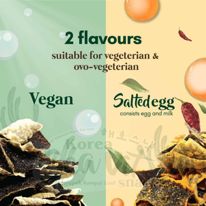 [HALAL] Vegan Dried Flavored Roasted <b>Seaweed</b> Natural Healthy <b>Snacks</b> for Vegetarian Low Cholesterol Original Flavour Value Pack - Product Image 6