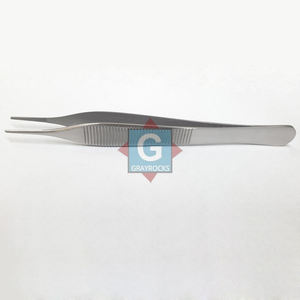 Venta caliente ADSON 120mm Microscopic Sterling Forceps Instrumento de disección delicado por Gray Rocks Herramienta de base quirúrgica - Product Image 3